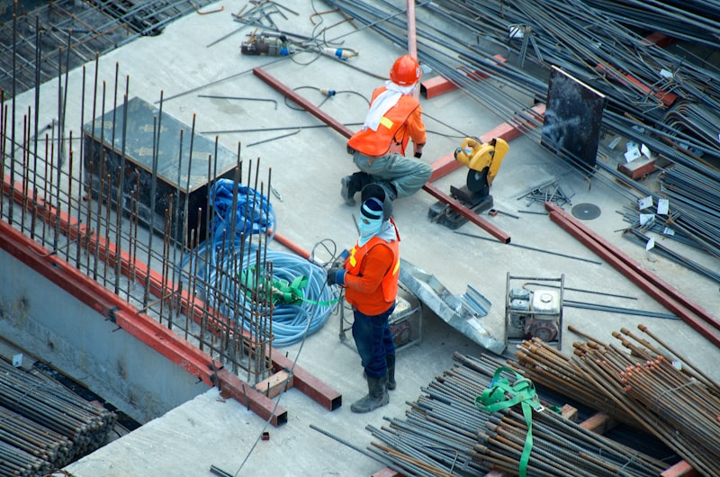 Construção de obra cinza